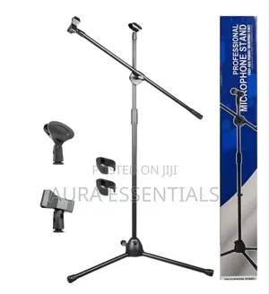 Adjustable Floor-Standing Microphone Boom Arm Stand