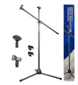 Adjustable Floor-Standing Microphone Boom Arm Stand - 1