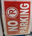 5 Pieces A4 Size 'No Parking' Sign Sticker - 2
