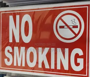 5 Pieces A4 No Smoking Sign Sticker
