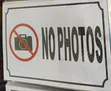 5 Pieces A4 Size 'No Photos' Sign Sticker - 1