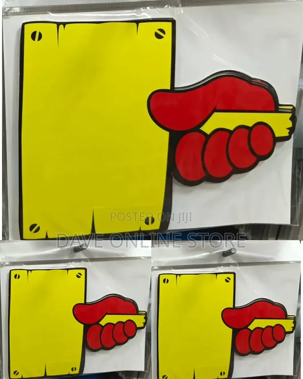 5 Pieces A4 Size Board POP Price Tag Labels - 1