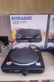 Sonashi Electric Single Solid Hot Plate - Black - 2