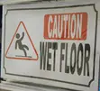 A4 Size Caution Wet Floor Sticker Sign - 1
