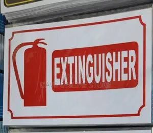 5 Pieces A4 Fire Extinguisher Location Sticker Signs