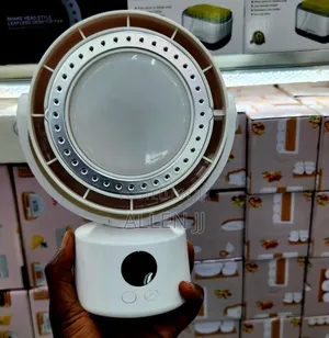 Desktop Floodlight Fan with LED Ring Light