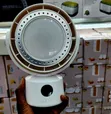 Desktop Floodlight Fan with LED Ring Light - 1