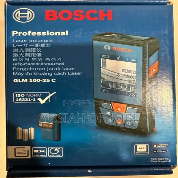 Bosch GLM 100-25 C Professional Laser Measure - 1