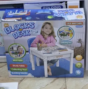 Multi-Functional Children's Activity Block Desk