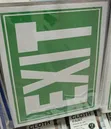 5 Pieces A4 Size EXIT Sign Sticker - 2