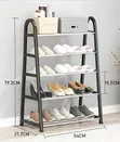 A-Shape 5-Layer Foldable Shoe Rack - 2