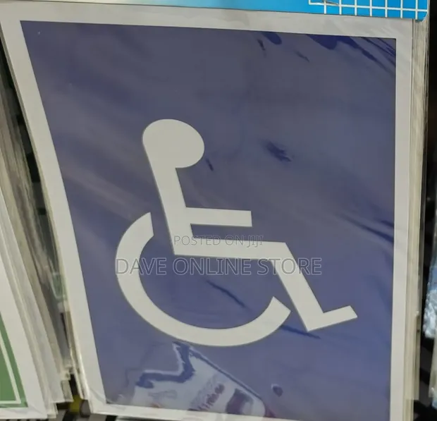 A4 Size Reserved Handicapped Parking Sign - 1