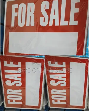 A4 Size 'For Sale' Sign Stickers (5 Pieces)