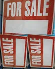 A4 Size 'For Sale' Sign Stickers (5 Pieces) - 1
