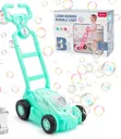 Automatic Bubble Blowing Mower with Bubble Bottle - 1
