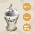 Tommee Tippee Closer to Nature 260ml Easivent Feeding Bottles (Pack of 6) - 2