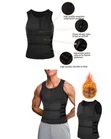 Men's Zipper Waist Trainer Vest - Neoprene Body Shaper - 2