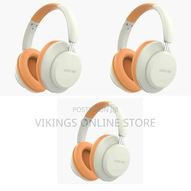 Green Lion Santiago Wireless Headphones (Beige/Orange) - 1