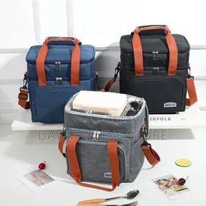 Brivilas Double-Layer Insulated Lunch Cooler Bag