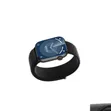 Green Lion Active SE Smart Watch - Silver, Sky Blue Fabric Loop - 1
