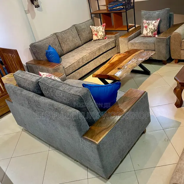 Gray 6 Seater Sofa - SofaSofa - 1