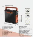 EP-395BT Portable Solar Lighting System with FM & Bluetooth - 3