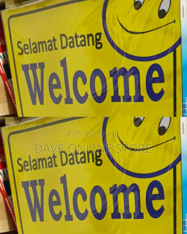 5 Pieces A4 Welcome Signage Stickers - 1