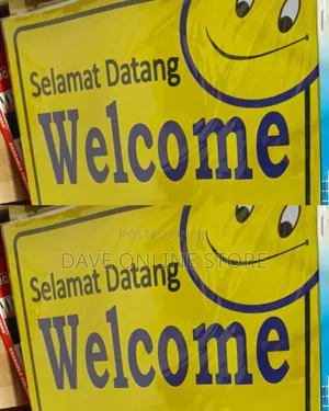 5 Pieces A4 Welcome Signage Stickers