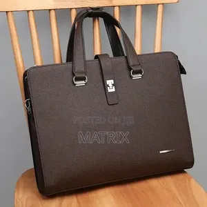 Leather Laptop Business Briefcase for 14 Inch Laptop