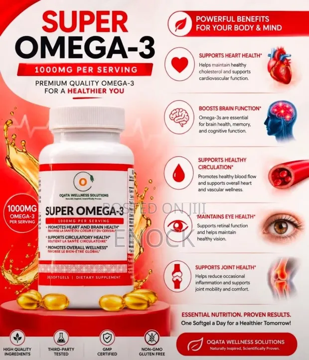Super Omega-3 Fish Oil Supplement - 1