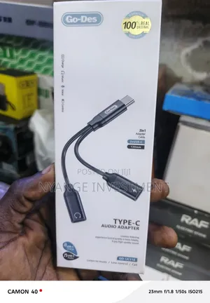 Des GD-UC318 2-in-1 Type-C Audio and Charging Adapter