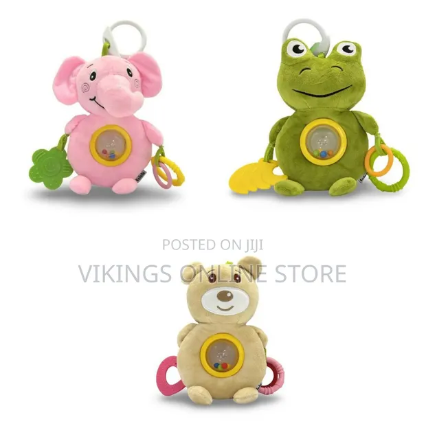 Plush Baby Rattle and Teether Toys - 1