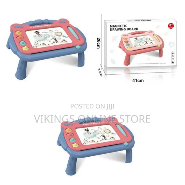 Toddler Magnetic Drawing Board with Detachable Legs (41cm) - 1
