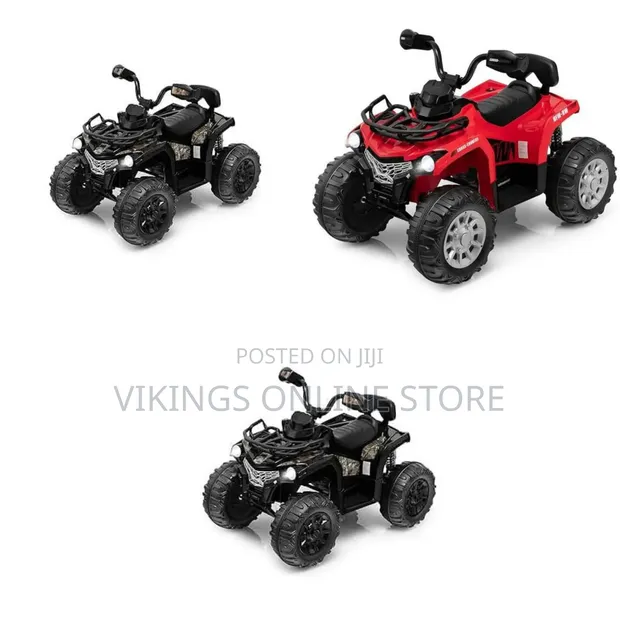 12V Battery-Powered Electric Ride-on ATV Quad Bike for Kids - 1