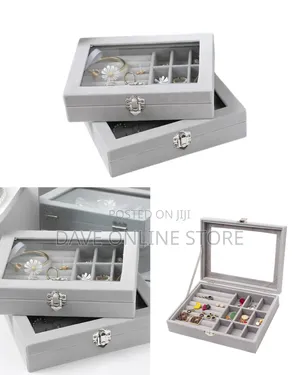Jewelry Organizer with Glass Lid