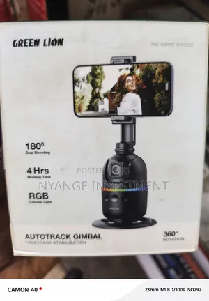 Green Lion AutoTrack Gimbal - 360° Smart Phone Holder