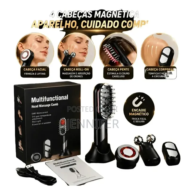 4-in-1 Multifunctional Head Massage Comb & Beauty Device - 1