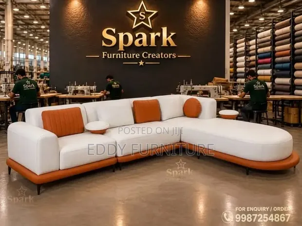 Luxurious L-Shaped Sofa - Brand New - 1