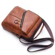 Brown Genuine Leather Crossbody Messenger Bag for Men - 2