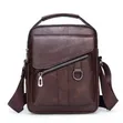 Brown Genuine Leather Crossbody Messenger Bag for Men - 3
