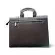 Montblanc-Inspired Leather Laptop Briefcase Bag with Buckle Closures - 4