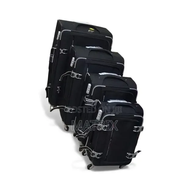 4-Piece Travel Suitcase Set with Spinner Wheels - 1