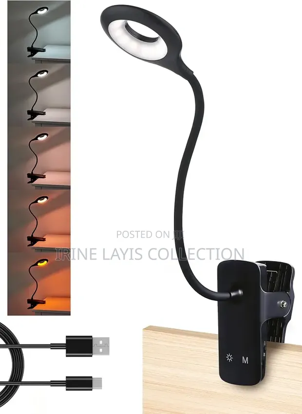 Rechargeable LED Clip-On Desk Lamp - 1