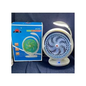 JR-2018 Rechargeable Mini Table Fan with LED Light