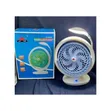 JR-2018 Rechargeable Mini Table Fan with LED Light - 1