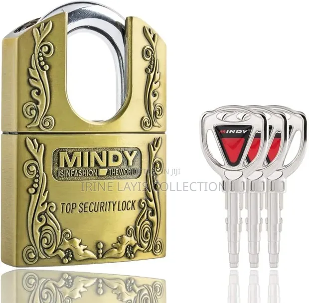 Mindy Secure Hardened Steel Padlock - Large Size - 1