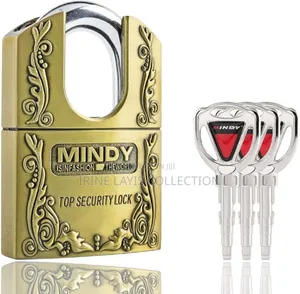 Mindy Secure Hardened Steel Padlock - Large Size