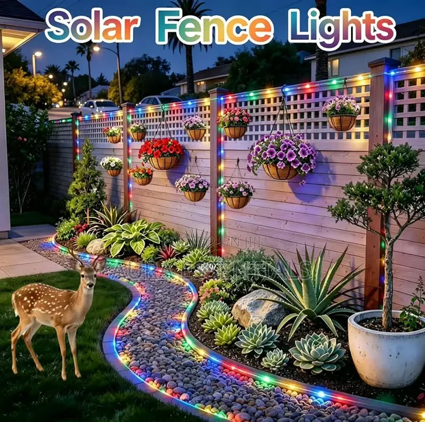 10m Outdoor Waterproof Solar Rope Light - 1