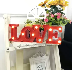 Red Plastic 'LOVE' LED Marquee Sign