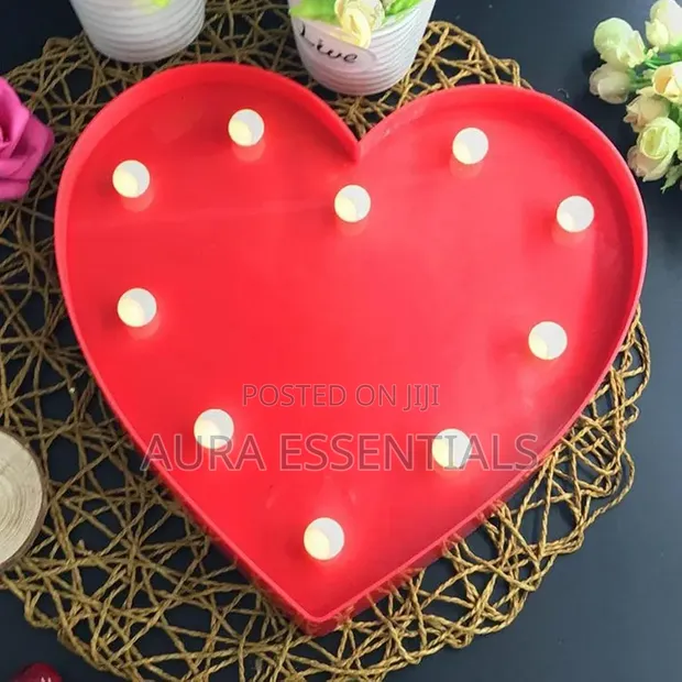 Heart-Shaped LED Decorative Night Light - 1